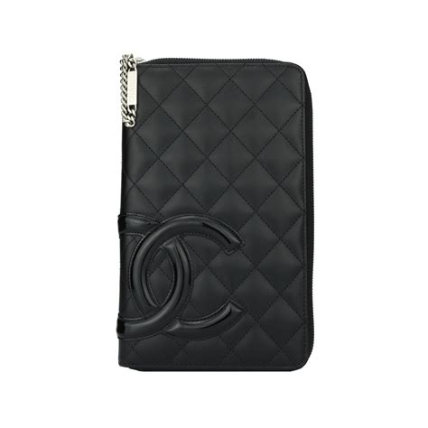 chanel cambon long wallet|chanel small zipper wallet.